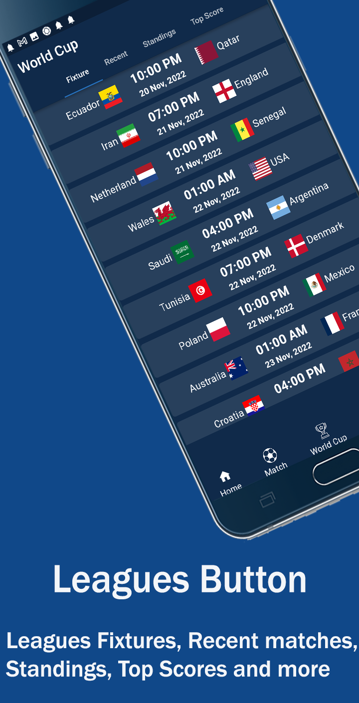 Football XT: football live score, fixture, leagues, live tv and more