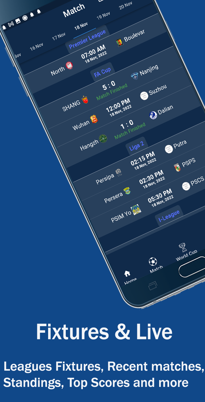 Football XT: football live score, fixture, leagues, live tv and more